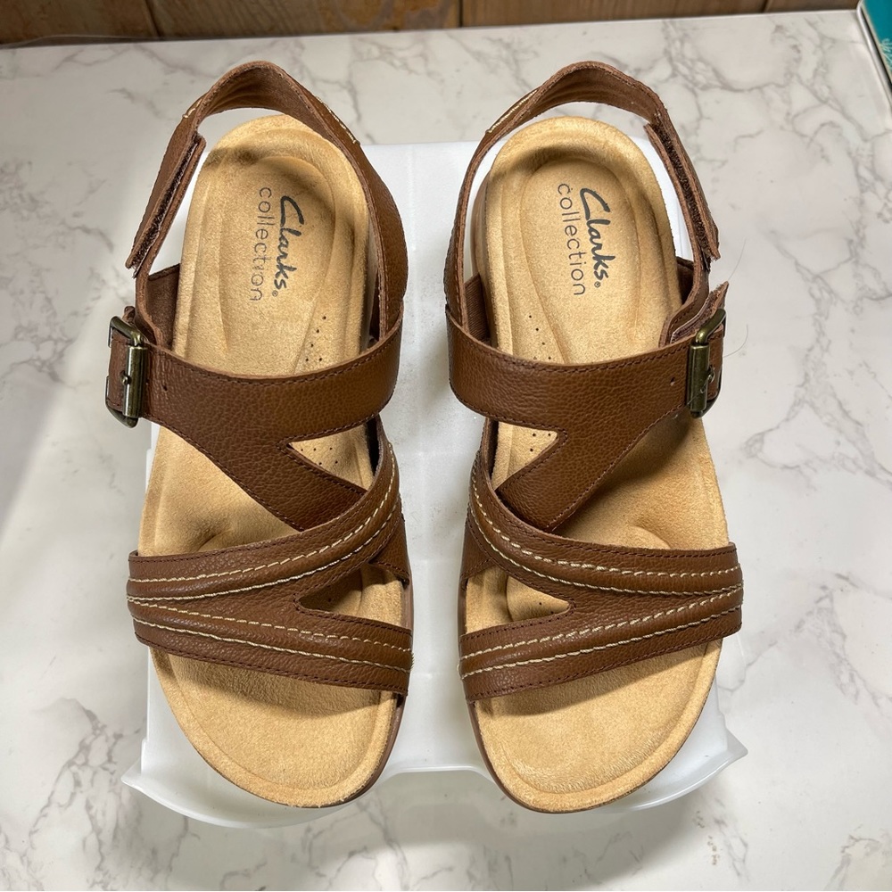 Clarks Collection, Adjuststable Sandals Brynn Ste… - image 2